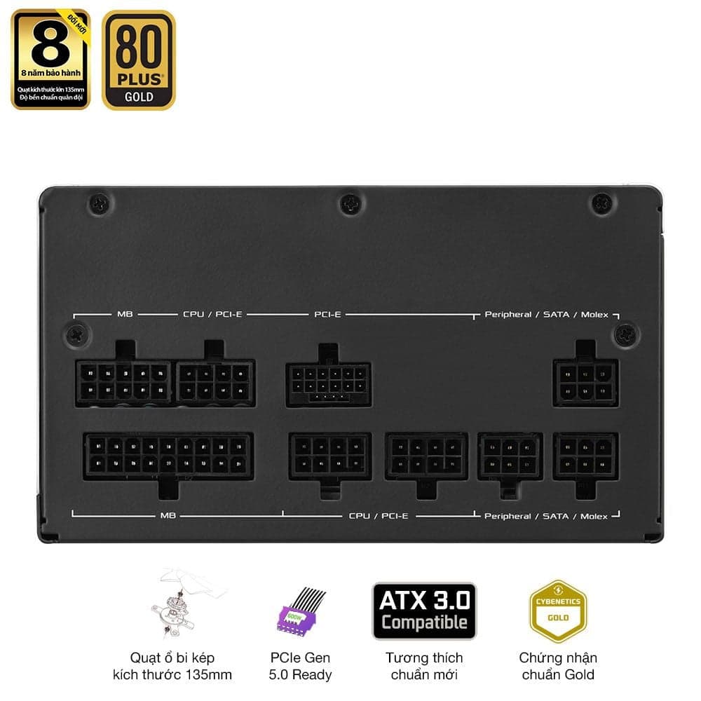 Ảnh chi tiết 5 của Nguồn ASUS Prime 750W Gold - 80 Plus Gold - ATX 3.0