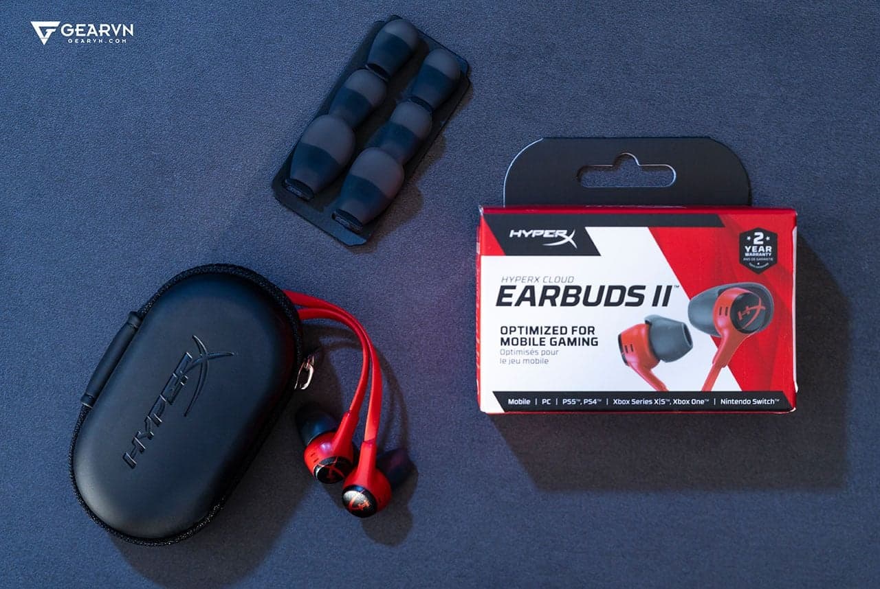 Ảnh chi tiết 4 của Tai nghe HyperX Cloud Earbuds 2 Red