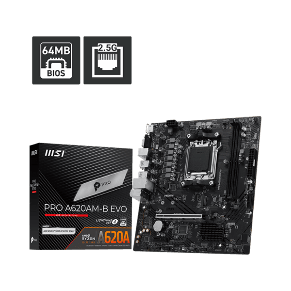 Bo mạch chủ MSI PRO A620M-B EVO